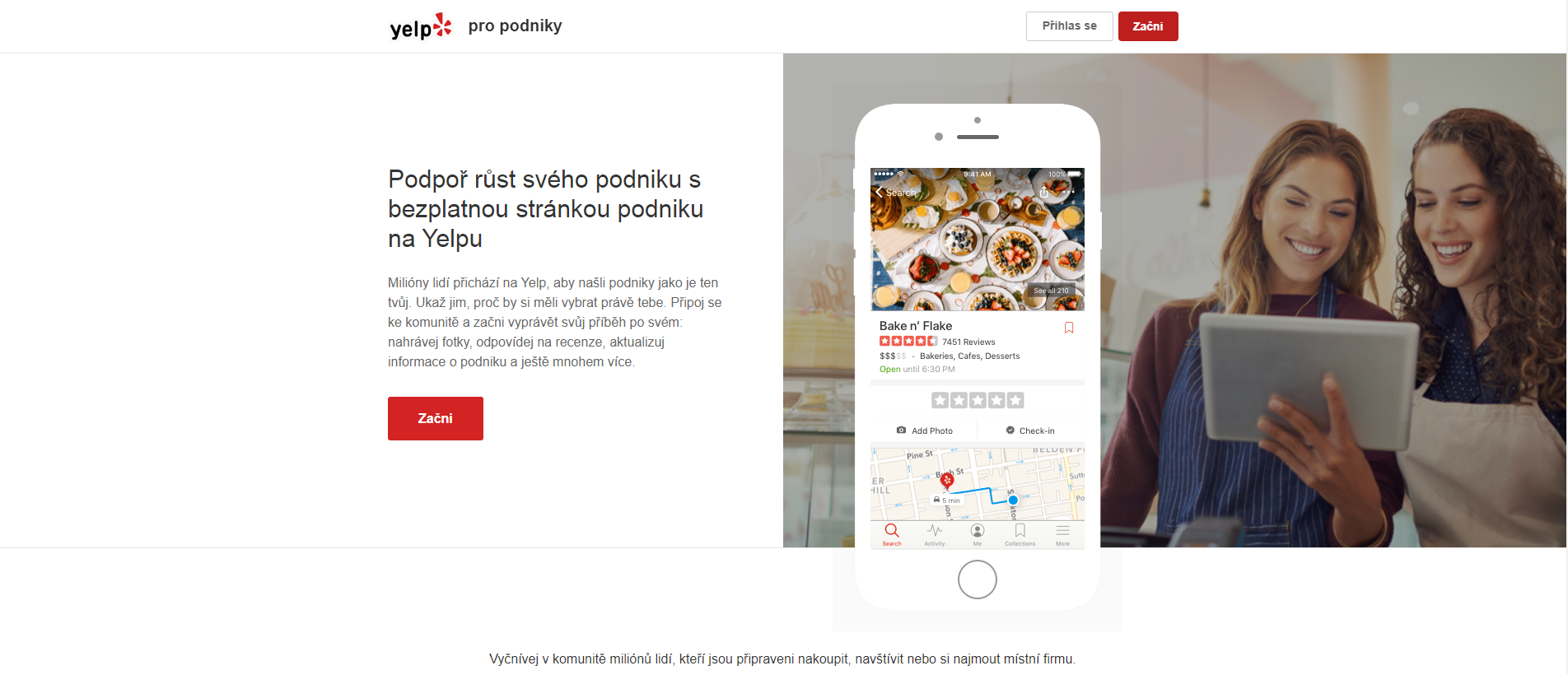 Jak registrovat firmu do Apple Maps: 1. Otevřete stránku https://biz.yelp.cz/ a začněte.